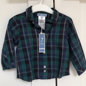 Jacadi Paris 6mo Plaid Button Down Shirt